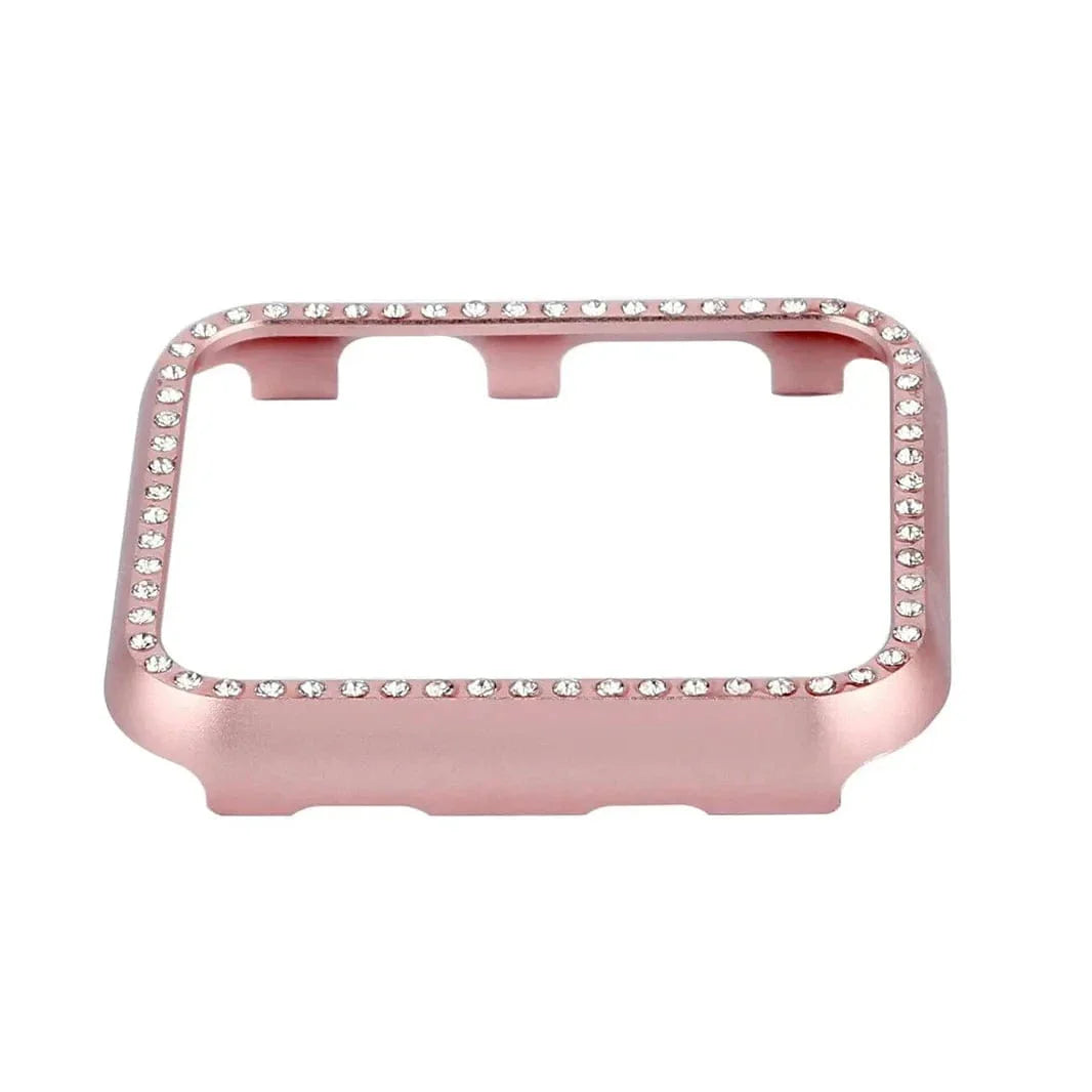 Single Rhinestone Metal Bumper for Apple Watch 40mm Cases & Covers