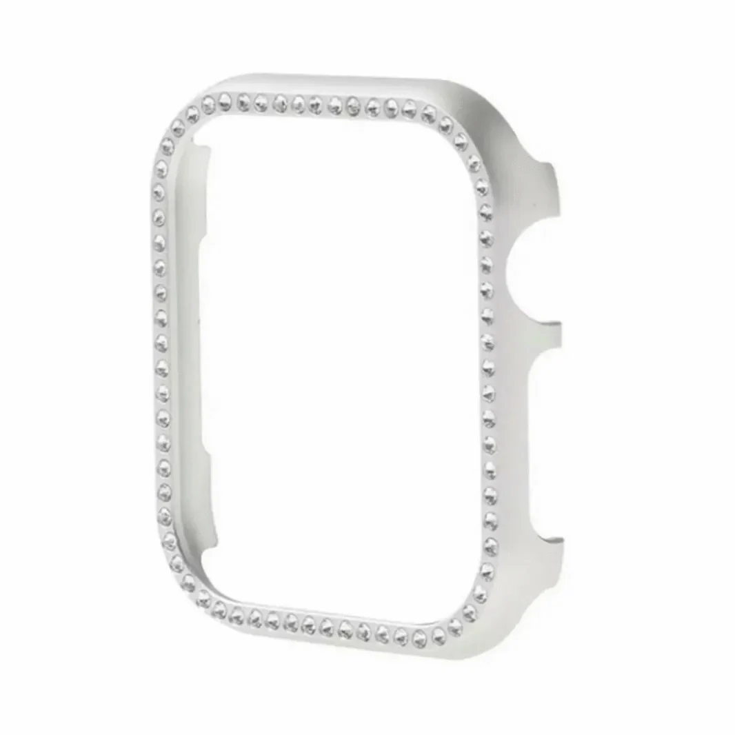 Single Rhinestone Metal Bumper for Apple Watch 42mm Cases & Covers