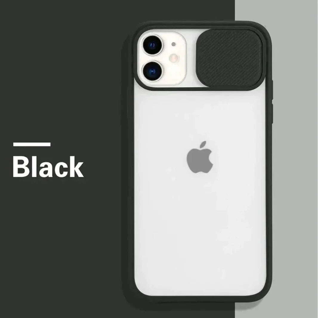 Sliding Shutter Camera Protection Matte Case for iPhone 11 iPhone 11 black Cases & Covers