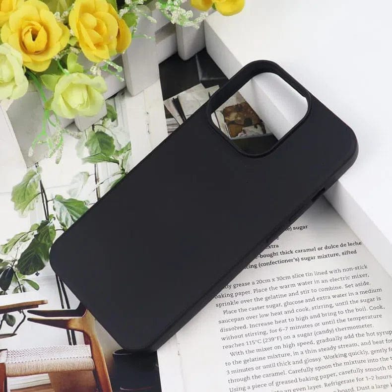 Soft TPU Inner Cloth Case for iPhone 13 Pro Max iPhone 13 Pro Max Black