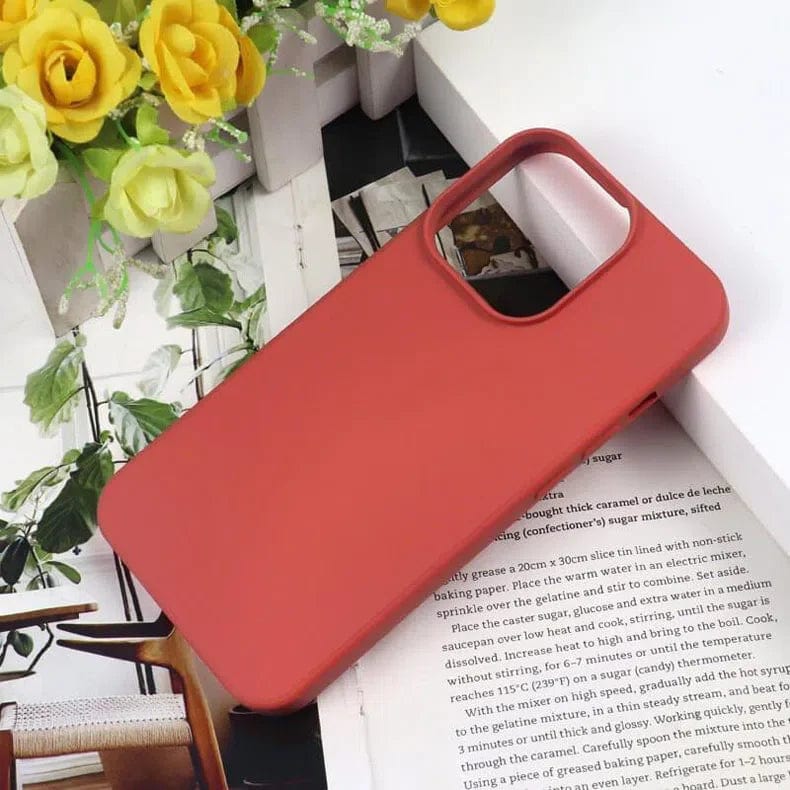 Soft TPU Inner Cloth Case for iPhone 13 Pro Max iPhone 13 Pro Max Rose Pink