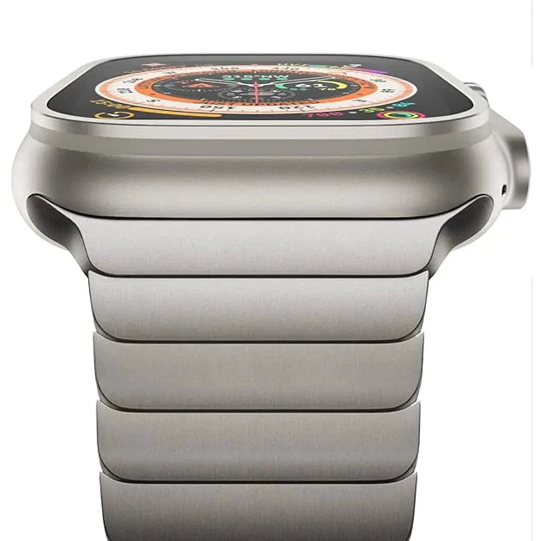 Stainless Steel Magnetic Closure Link Bracelet for Apple Watch 42 | 44 | 45 | Ultra 49 | 46mm S10 Straps & Bands