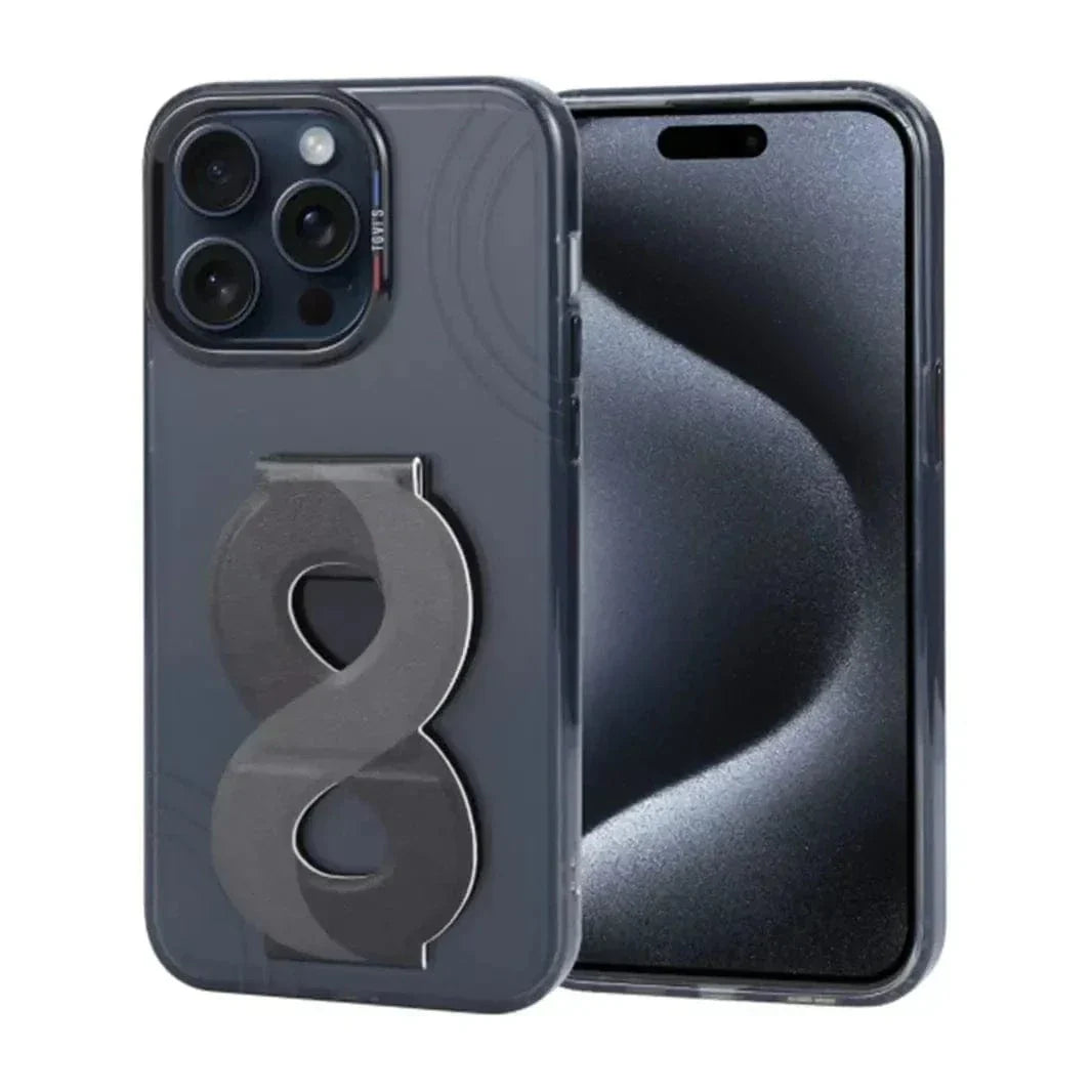 Tgvi'S Art Series Kickstand Hand Grip Case for iPhone 15 Pro iPhone 15 Pro smoke Cases & Covers