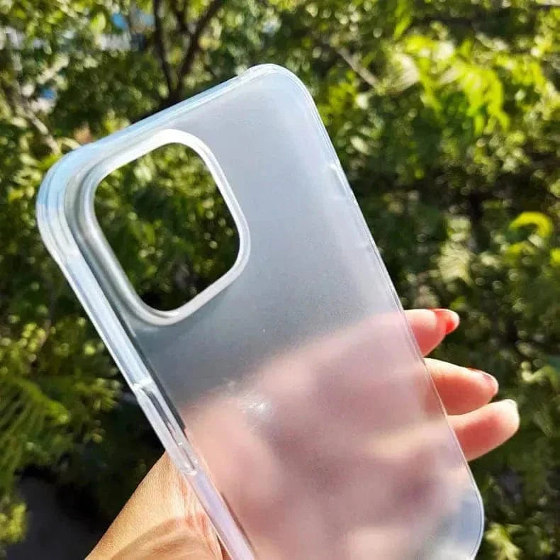 Transparent Matte Finish Hard Case for iPhone 14 Plus