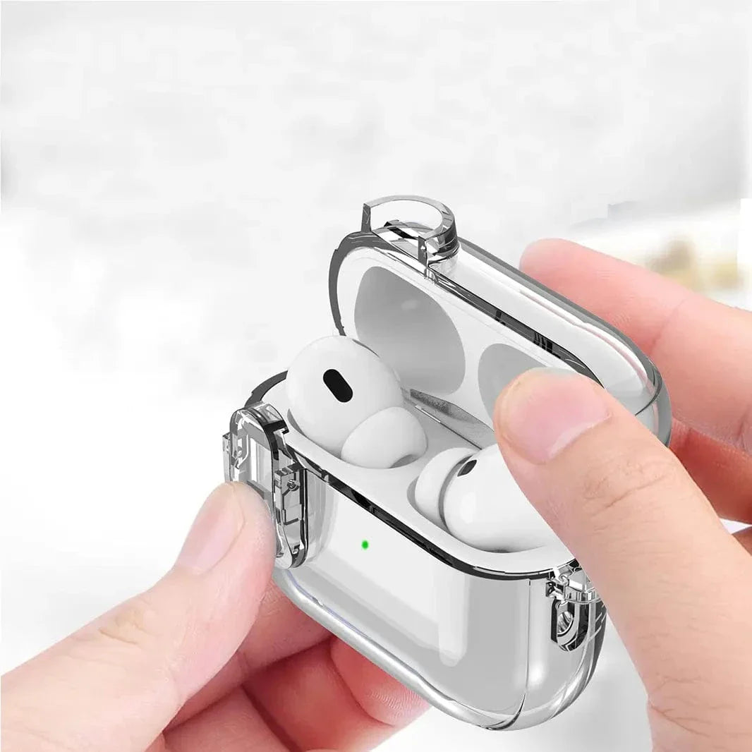 Transparent Soft TPU Lock Pattern Cover for Airpods 1 | 2