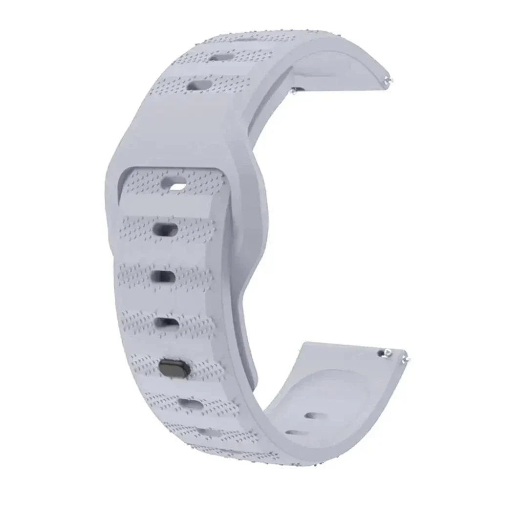 Waterproof Grip Sports Silicone Strap for Smartwatch 20mm 20mm grey Straps & Bands