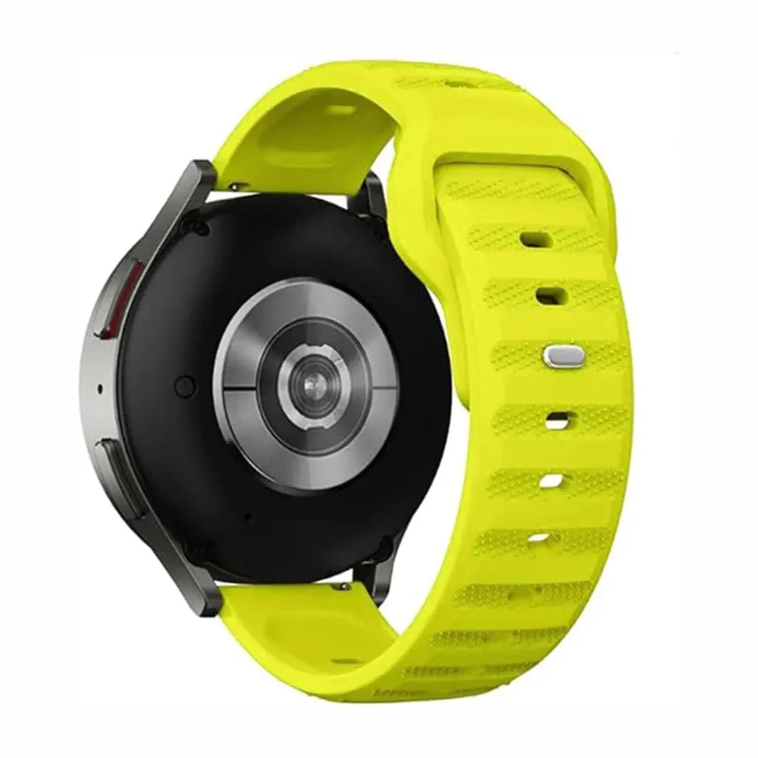 Waterproof Grip Sports Silicone Strap for Smartwatch 22mm 22mm neon-green Straps & Bands