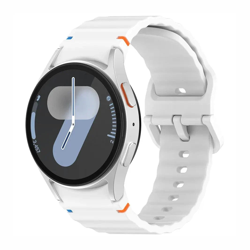 Wave Silicone Sport Band for Samsung Watch4 | 5 | 6 | 7 Straps & Bands