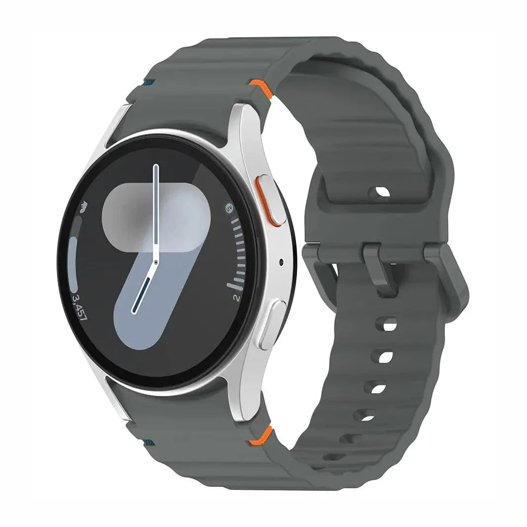 Wave Silicone Sport Band for Samsung Watch4 | 5 | 6 | 7 Straps & Bands