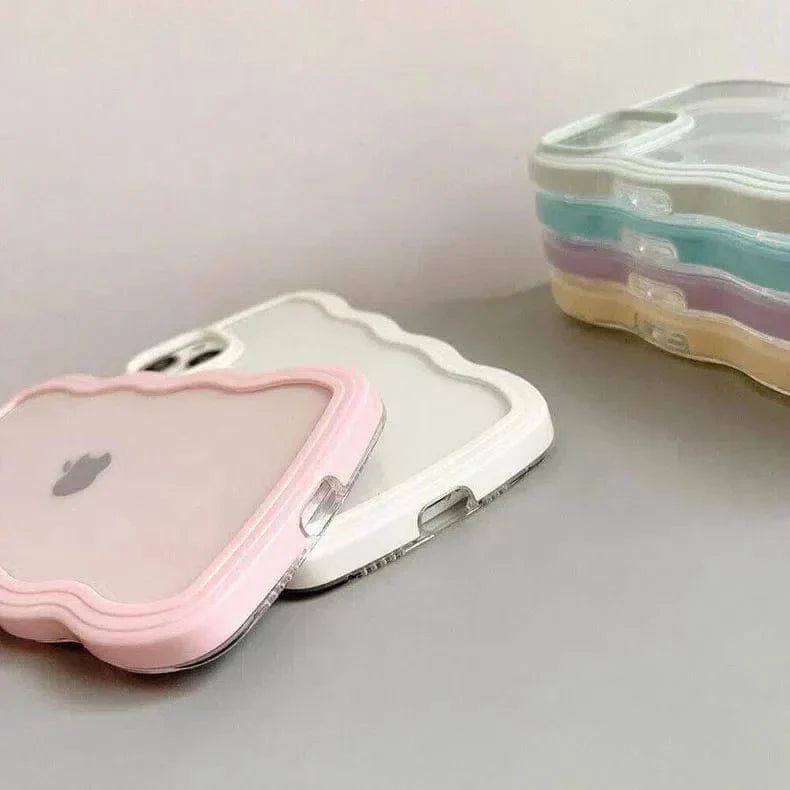 Wavy Edge Soft TPU Dual Layer Case for iPhone 14 Pro Cases & Covers