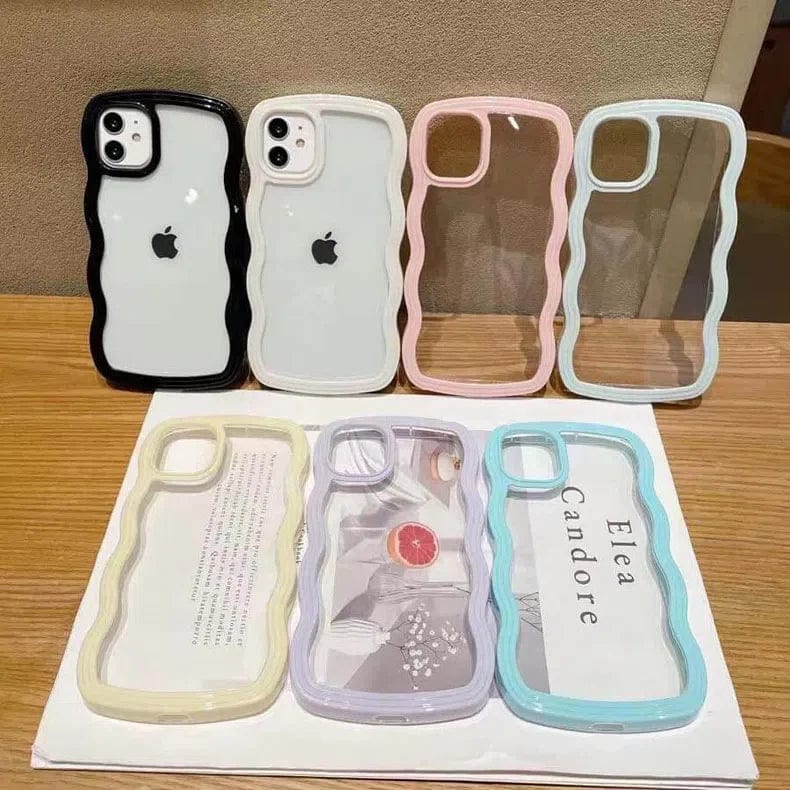 Wavy Edge Soft TPU Dual Layer Case for iPhone 14 Pro Cases & Covers