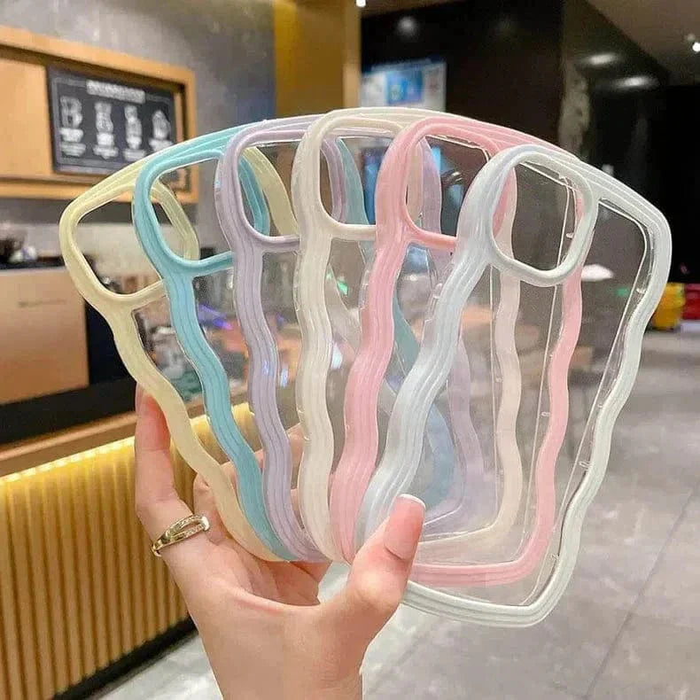 Wavy Edge Soft TPU Dual Layer Case for iPhone 14 Pro Cases & Covers