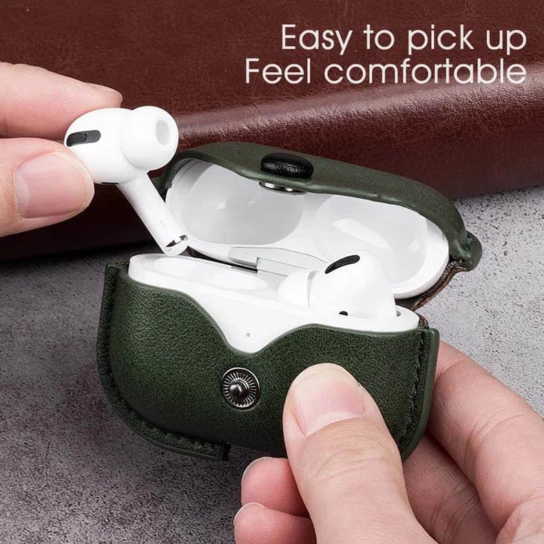 Leather Protective Personalized Waterproof Case for Apple Airpods