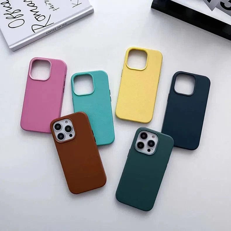 Leather Texture Case for iPhone Back Cases