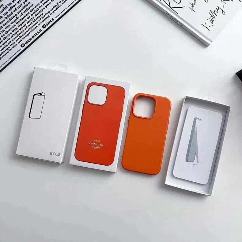 Leather Texture Hard Case for iPhone 14 Pro