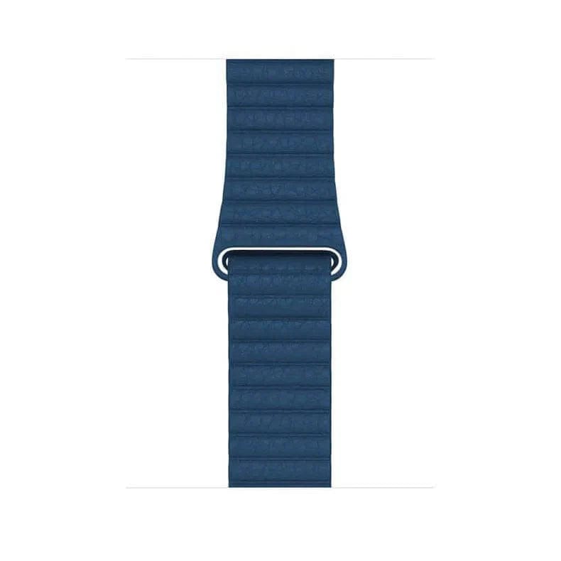 Leather Texture Magnetic Loop Band for Apple Watch Watch Bands 42mm | 44mm | 45mm | Ultra 49mm / Cap Cod Blue