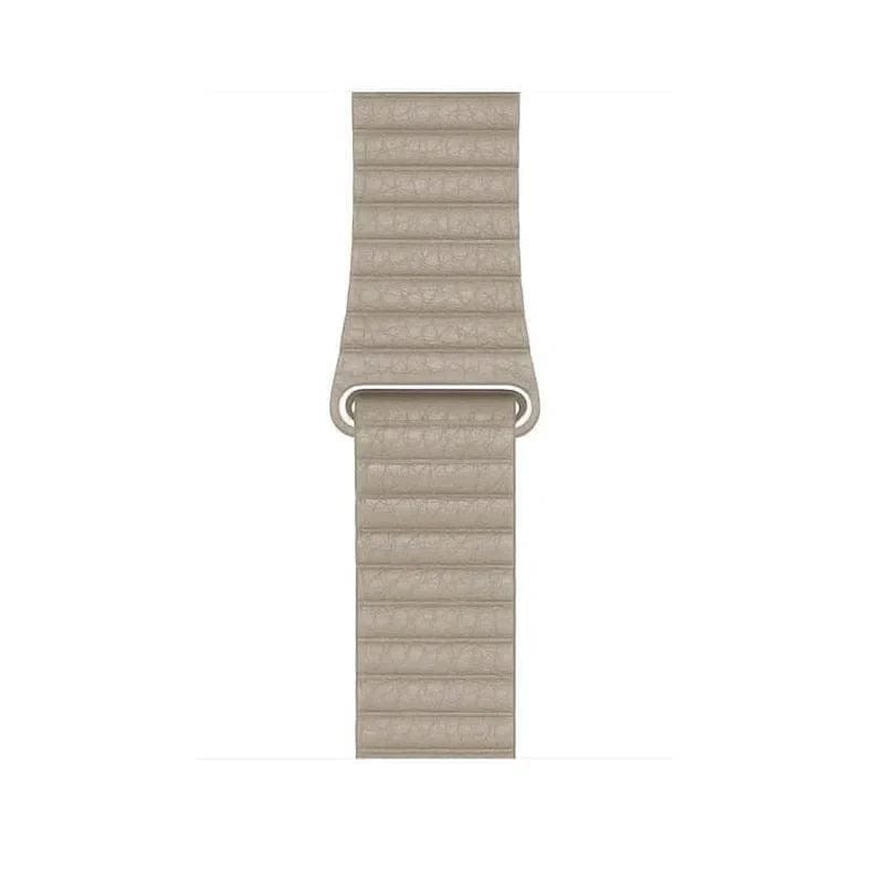 Leather Texture Magnetic Loop Band for Apple Watch Watch Bands 42mm | 44mm | 45mm | Ultra 49mm / Stone