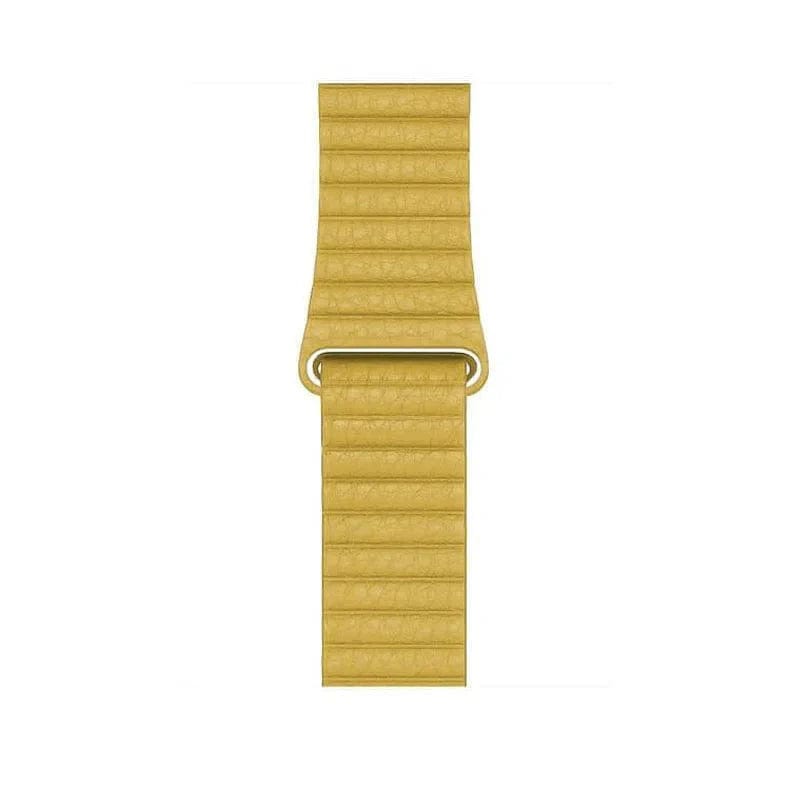 Leather Texture Magnetic Loop Band for Apple Watch Watch Bands 38mm | 40mm | 41mm / Yellow