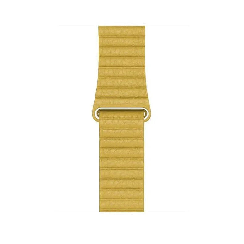 Leather Texture Magnetic Loop Watch Band for Apple Watch