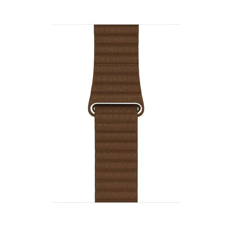 Leather Texture Magnetic Loop Watch Band for Apple Watch