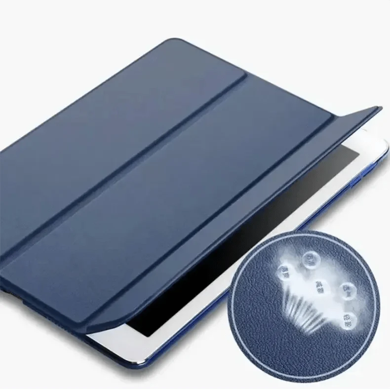 Leather Texture TPU Fabric Finish Back Case for iPad