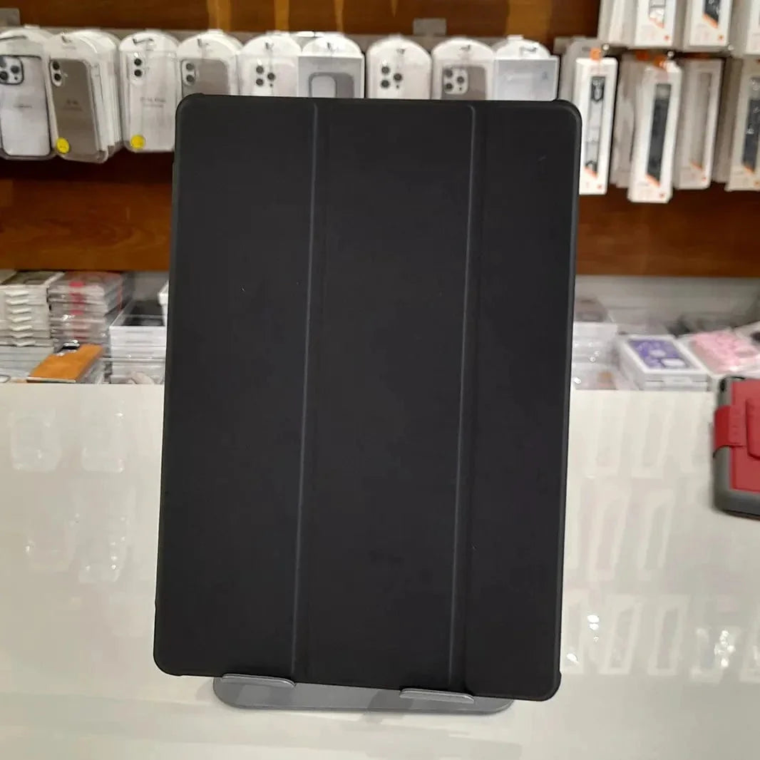 Leather Trifold Stand Transparent Cover for Samsung Tab S8 Plus | Tab S9 Plus | Tab S9 FE Plus | Tab S10 Plus