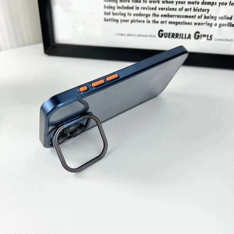 Lens Bracket Kickstand Function Hard Case for iPhone 14