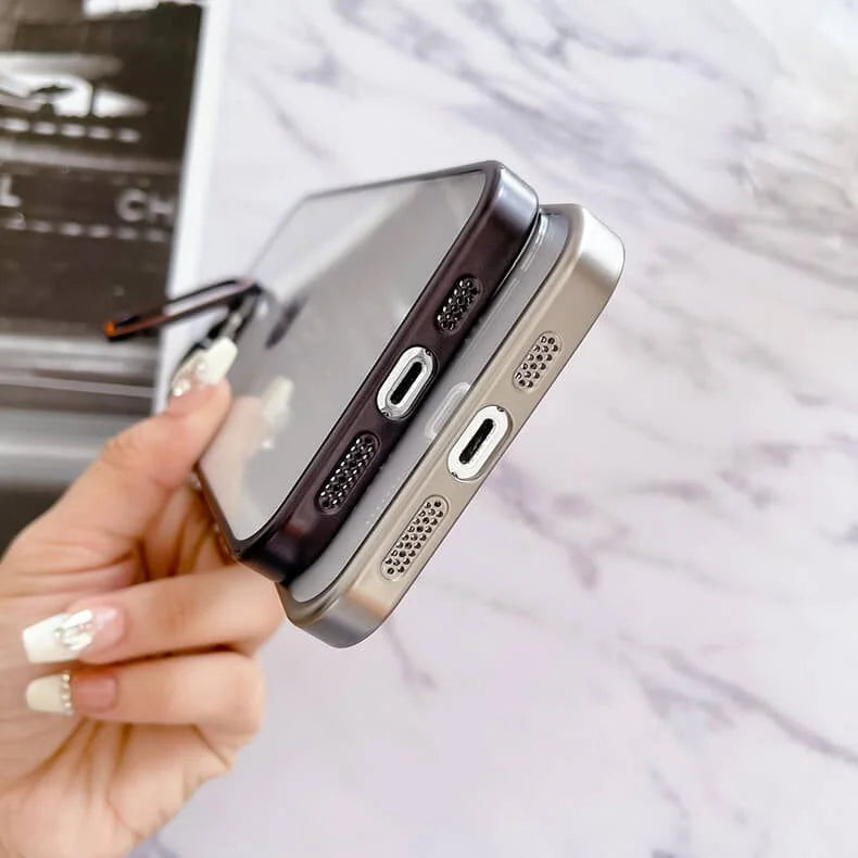 Lens Bracket Kickstand Function Hard Case for iPhone 15