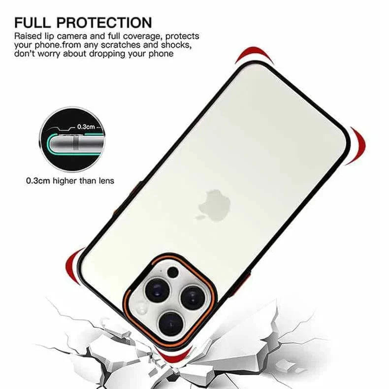 Lens Bracket Kickstand Function Hard Phone Back Case for Apple iPhone