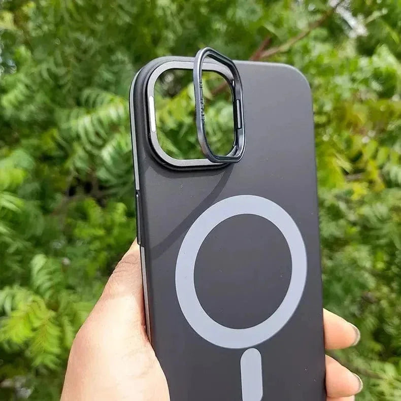 Lens Bracket Kickstand Function Magsafe Case for iPhone 15