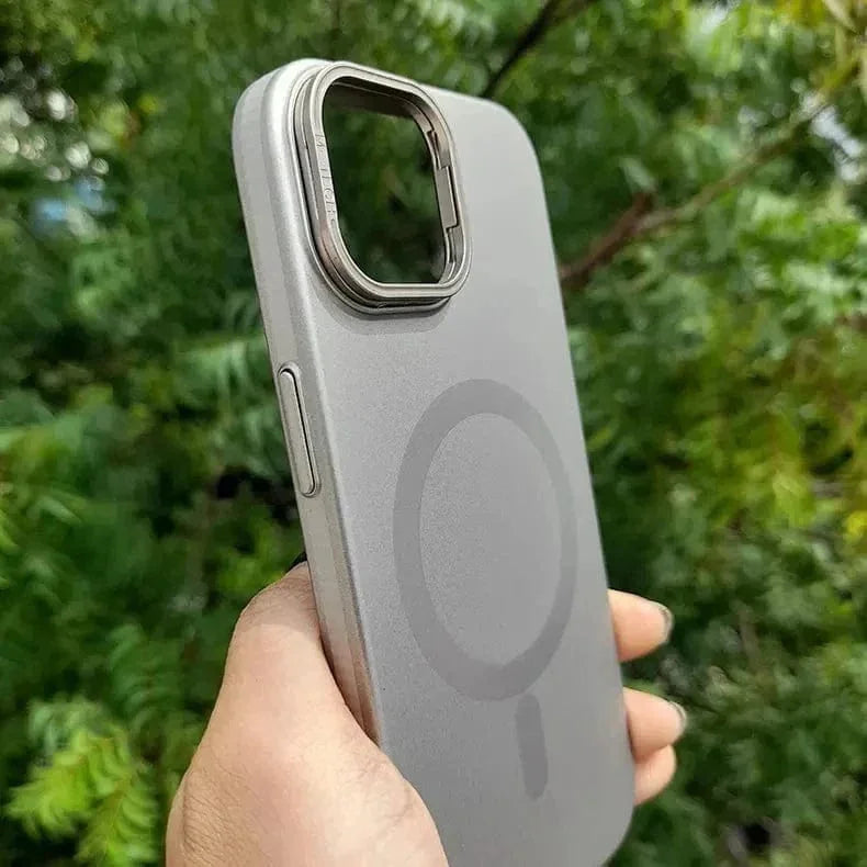 Lens Bracket Kickstand Function Magsafe Case for iPhone 15 Pro