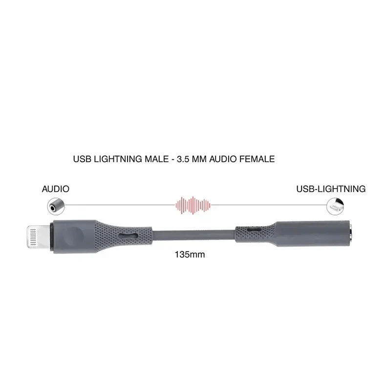 Lightning to Audio 3.5mm Headphone Jack Adapter Converters Lightning to Audio