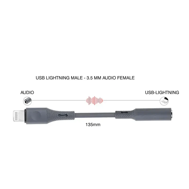 Lightning to Audio 3.5mm Headphone Jack Adapter