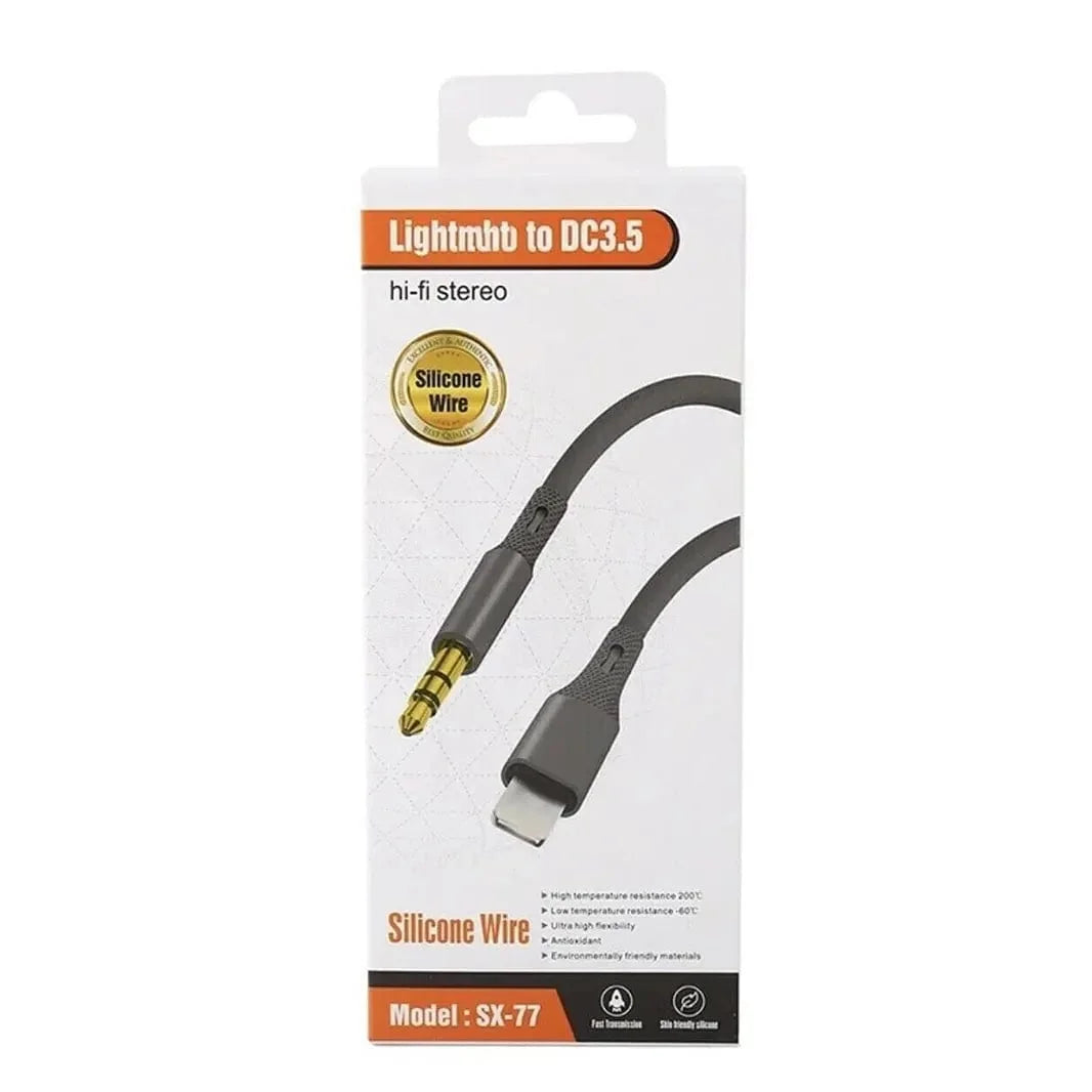 Lightning to DC3.5 Audio Transfer Aux Cable Hi-Fi stereo