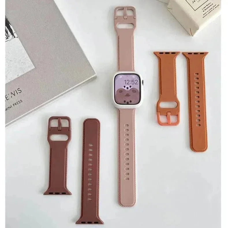 Lightweight Skin-friendly Silicone Band for Apple Watch 38 | 40 | 41 | 42mm S10