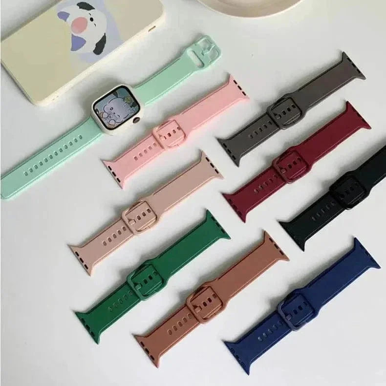 Lightweight Skin-friendly Silicone Band for Apple Watch 38 | 40 | 41 | 42mm S10