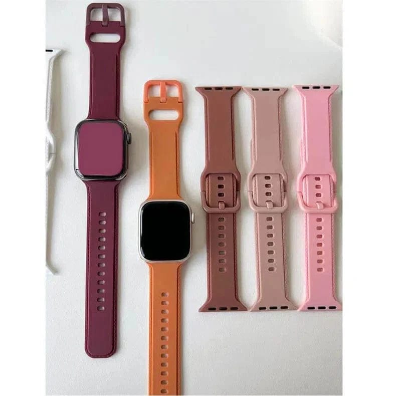 Lightweight Skin-friendly Silicone Band for Apple Watch Watch Bands