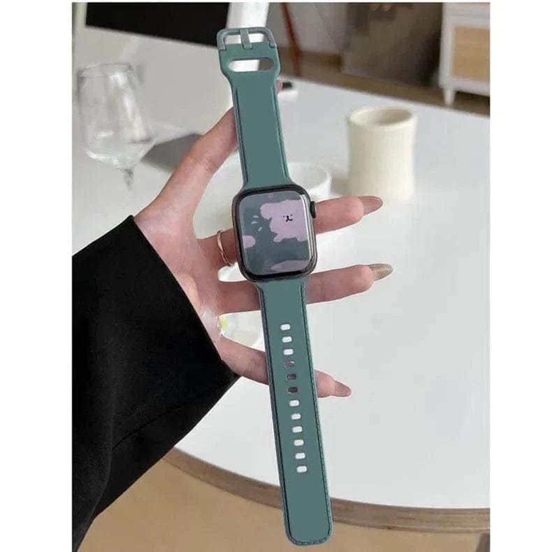 Lightweight Skin-friendly Silicone Band for Apple Watch Watch Bands 42mm | 44mm | 45mm | Ultra 49mm / Cactus