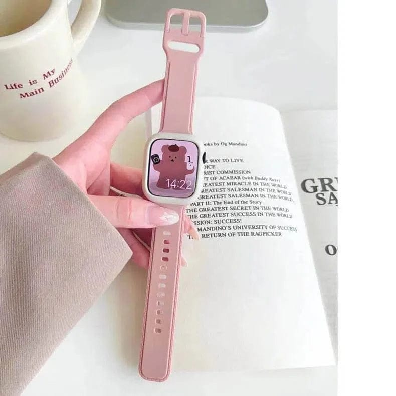 Lightweight Skin-friendly Silicone Band for Apple Watch Watch Bands 42mm | 44mm | 45mm | Ultra 49mm / Pink Sand