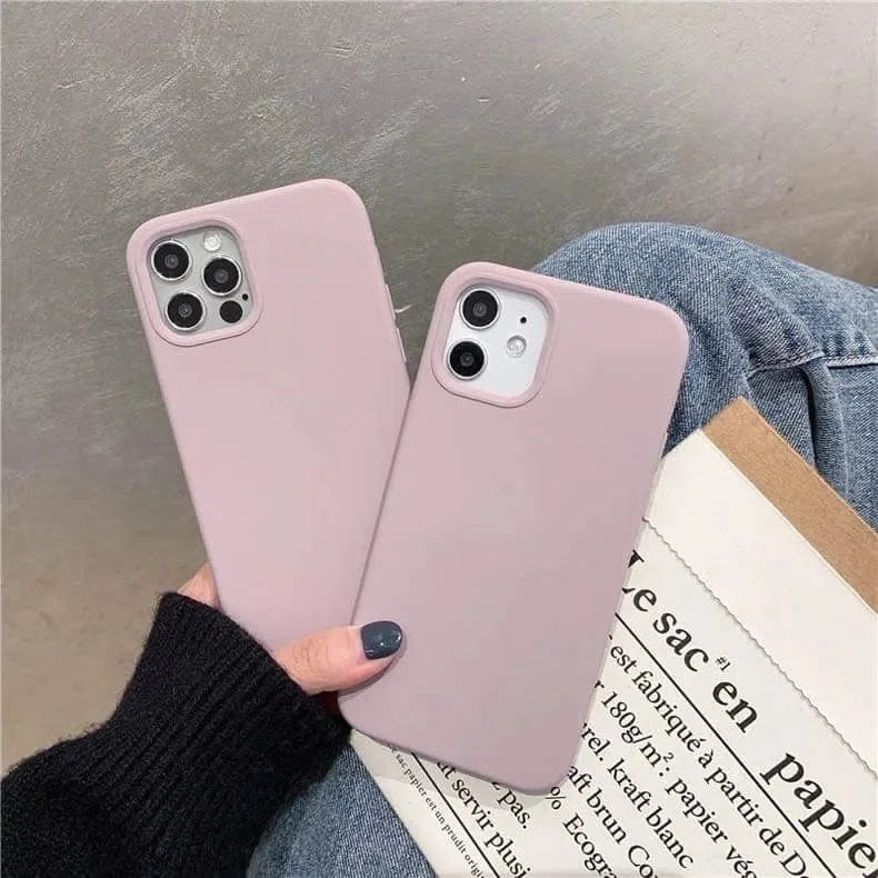 Liquid Silicone inner microfiber Case for iPhone 11