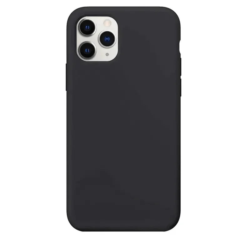 Liquid Silicone inner microfiber Case for iPhone 11