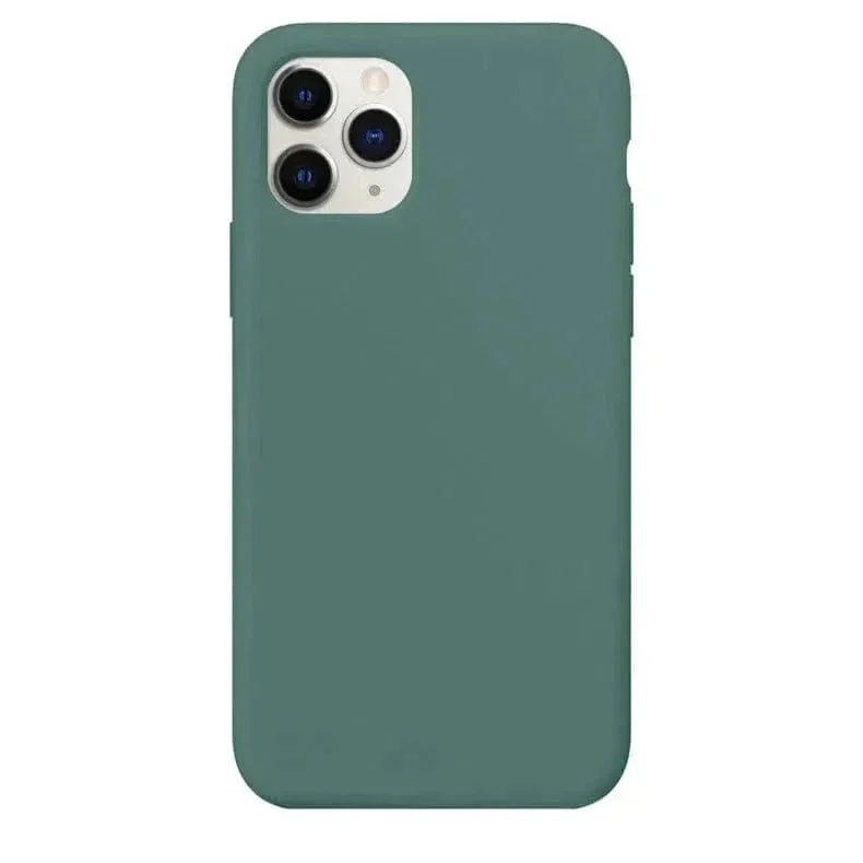 Liquid Silicone inner microfiber Case for iPhone 11