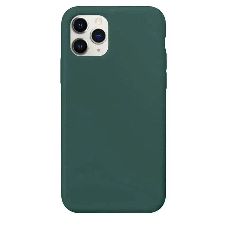 Liquid Silicone inner microfiber Case for iPhone 11