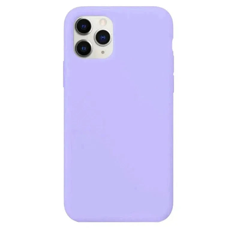 Liquid Silicone inner microfiber Case for iPhone 11
