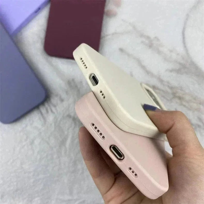 Liquid Silicone inner microfiber Case for iPhone 13 Pro