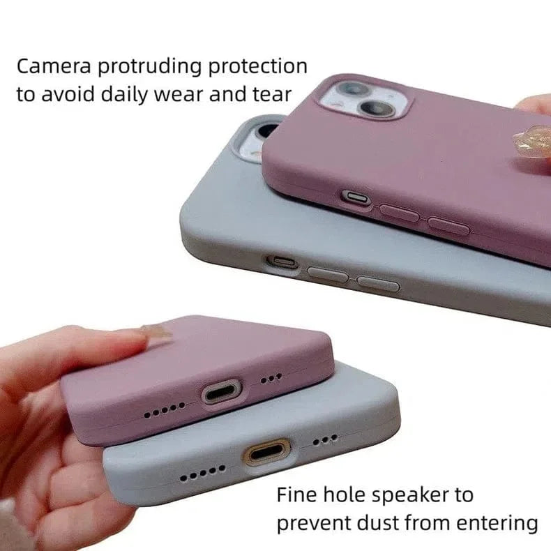 Liquid Silicone inner microfiber Case for iPhone 13 Pro
