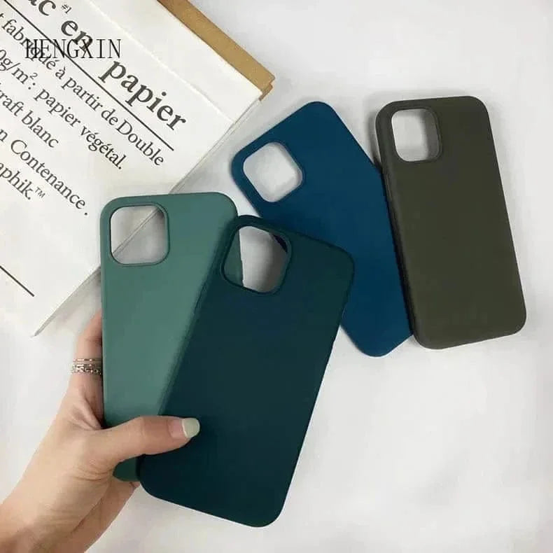 Liquid Silicone inner microfiber Case for iPhone 13 Pro