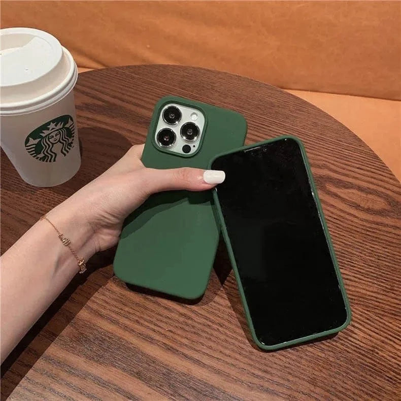 Liquid Silicone inner microfiber Case for iPhone 13 Pro