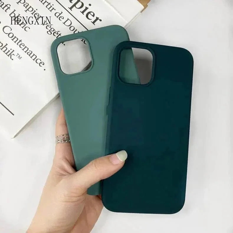 Liquid Silicone inner microfiber Case for iPhone 13 Pro