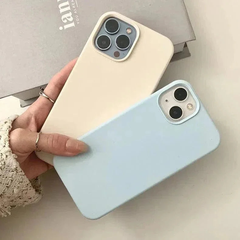 Liquid Silicone inner microfiber Case for iPhone 13 Pro